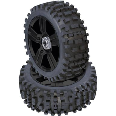 Reely 1:8 Buggy Kompletta hjul Stollen 5 ekrar Svart 4