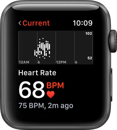 Apple Watch Series 3 38 mm (svart sportband)