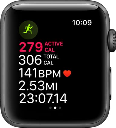 Apple Watch Series 3 38 mm (svart sportband)