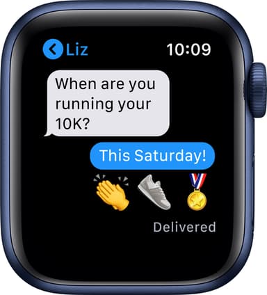 Apple Watch Series 6 40mm GPS (blå alu/navy sportarmband)