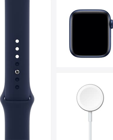 Apple Watch Series 6 40mm GPS (blå alu/navy sportarmband)