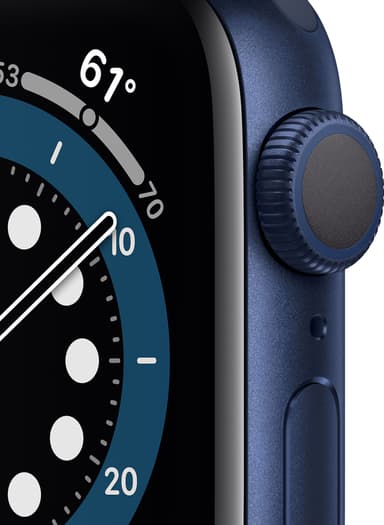 Apple Watch Series 6 40mm GPS (blå alu/navy sportarmband)