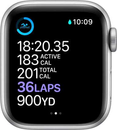 Apple Watch Series 6 40mm GPS (silver alu/vit sportarmband)