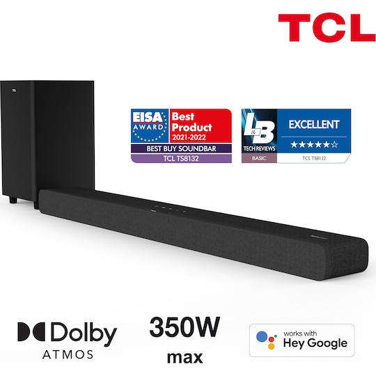 TCL TS8132 3.1.2ch soundbar (svart)
