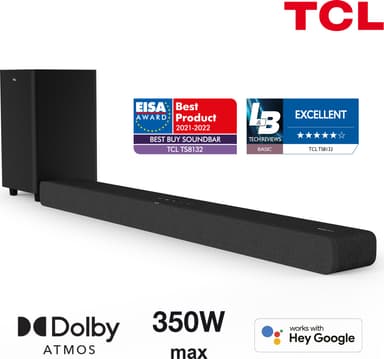 TCL TS8132 3.1.2ch soundbar (svart)
