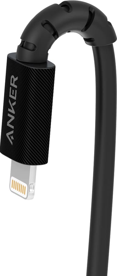 Anker USB-C till Lightning-kabel 1.8m (svart)
