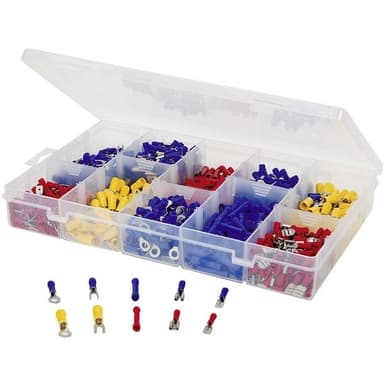 Crimpklämma sortiment 0.50 mm² 2.50 mm² Blå, Gul, Röd