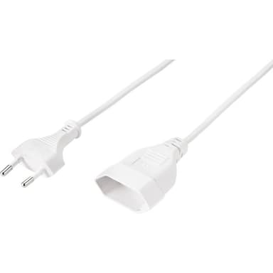 Basetech BT-2336890 Ström Förlängningskabel Vit 0.20 m