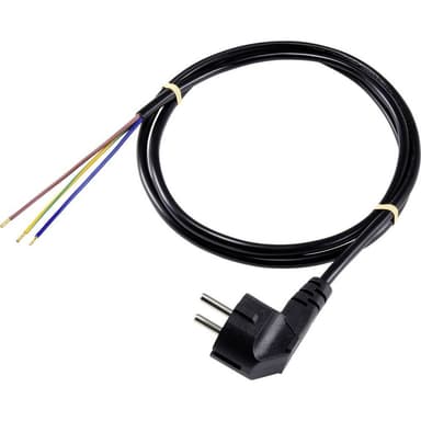 Sygonix SY-5043470 Ström Anslutningskabel Svart 2.00 m