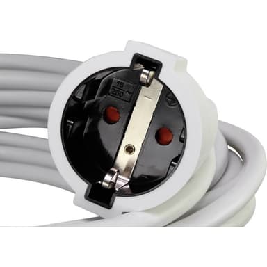 Basetech 1593779 Ström Förlängningskabel 16 A Vit 3.00