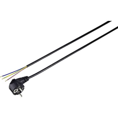 Sygonix SY-5043470 Ström Anslutningskabel Svart 2.00 m