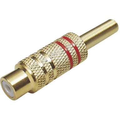 TRU COMPONENTS 1577780 RCA-kontakter Koppling rak Antal