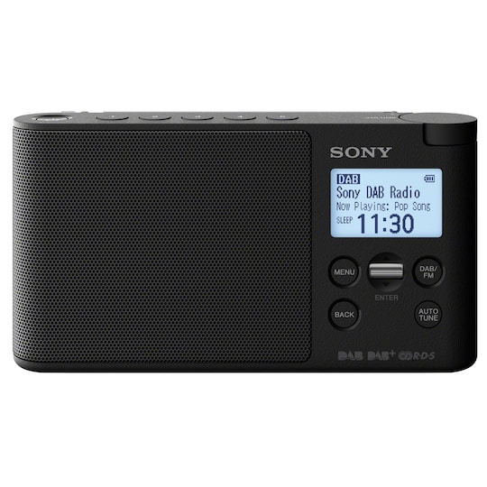 Sony bärbar DAB+/FM-radio XDR-S41D (svart)