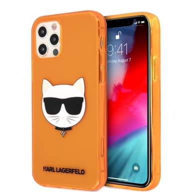 Karl Lagerfeld iPhone 12/iPhone 12 Pro Skal Choupette Fluo Orange