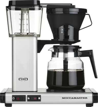 Moccamaster Manual kaffebryggare 53701 ( Matt Silver)