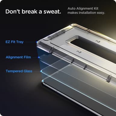 Spigen Samsung Galaxy S21 Skärmskydd GLAS.tR Slim EZ Fit 2-pack