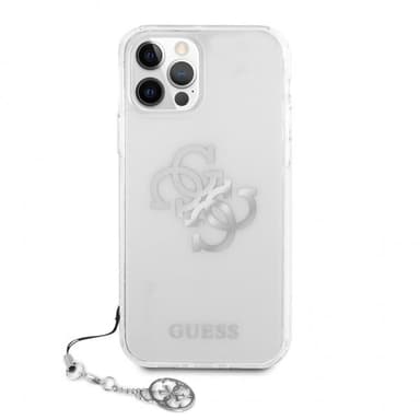 Guess iPhone 12 Pro Max Skal 4G Logo Silver Klar
