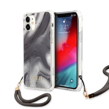 Guess iPhone 12 Mini Skal Marble Grå