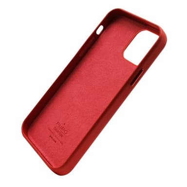 Puro iPhone 12/iPhone 12 Pro Skal SKY Leather Look Röd