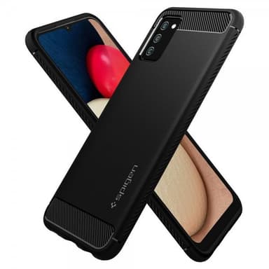 Spigen Samsung Galaxy A02s Skal Rugged Armor Matte Black