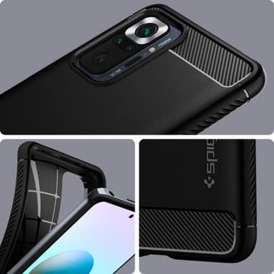 Xiaomi Redmi Note 10 Pro Skal Rugged Armor Matte Black