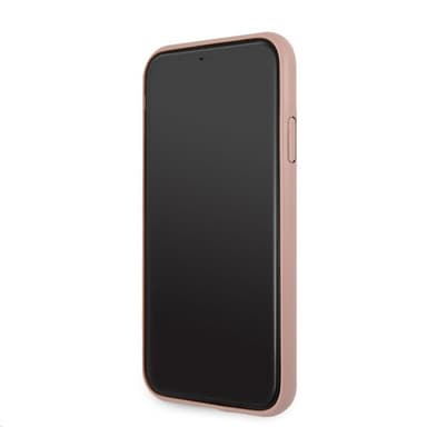 Guess iPhone 11 Skal Metal Logo Rosa