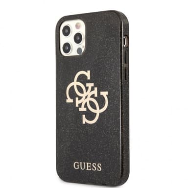 Guess iPhone 12 Pro Max Skal Full Glitter Svart