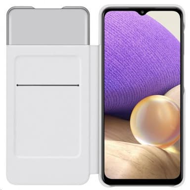 Samsung Original Galaxy A32 5G Fodral Smart S View Wallet Cover Vit