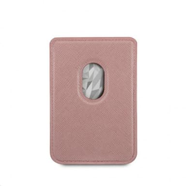 Guess Magnetisk Korthållare Metal Logo MagSafe Rosa