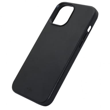 Puro iPhone 12 Pro Max Skal SKY Leather Look Svart