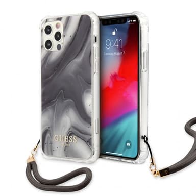 Guess iPhone 12/iPhone 12 Pro Skal Marble Grå