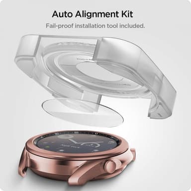 Spigen Samsung Galaxy Watch3 41mm Skärmskydd GLAS.tR Slim EZ Fit 2-pack