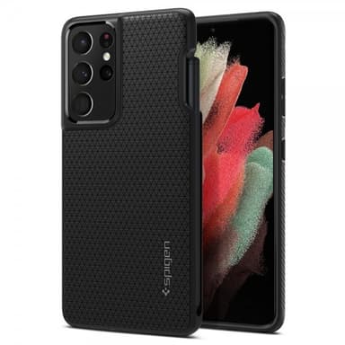 Spigen Samsung Galaxy S21 Ultra Skal Liquid Air Pen Edition Matte Black