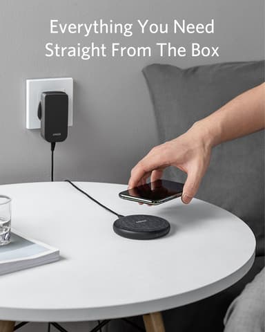 Anker PowerWave II Pad 15W EU trådlös laddare (svart/grå)