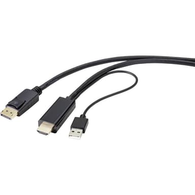 Renkforce HDMI / DisplayPort Anslutningskabel 1.00 m