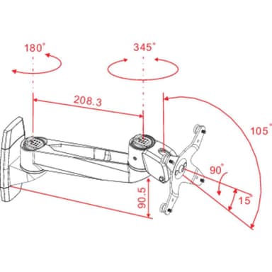 SpeaKa Professional SP-1624848 Swivel 1x