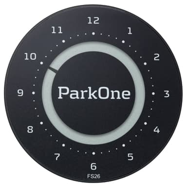 ParkOne 2 Parkeringsbricka (svart)