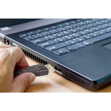 Renkforce DisplayPort Anslutningskabel 20.00 m RF-3770962 guldpläterad kontakt Svart [1x DisplayPort hane - 1x DisplayP