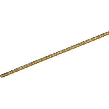 Gängad stång M2 500 mm Mässing Reely 297976 1 st