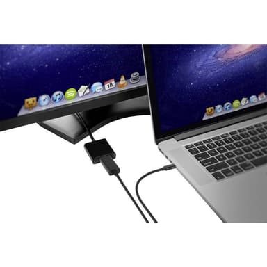 Renkforce USB / Mini-DisplayPort Anslutningskabel 0.50 m RF-3421680 guldpläterad kontakt Svart [1x USB-C™ hane - 1x Min