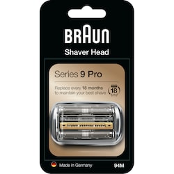 Braun 94M KeyPart utbytes rakhuvud 394792 (silver)