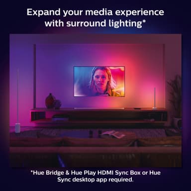 Philips Hue Gradient Signe vit bordslampa