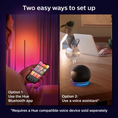 Philips Hue Gradient Signe vit bordslampa
