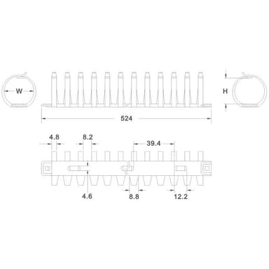 TRU COMPONENTS 1593221 TC-FDR30203 Kabelbunthållare 29