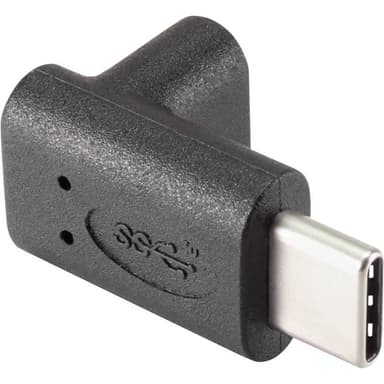 Renkforce USB 3.1 (2:a gen.) Adapter [1x USB-C™ hane - 1x USB-C™ hona] 90 uppåtvinklad