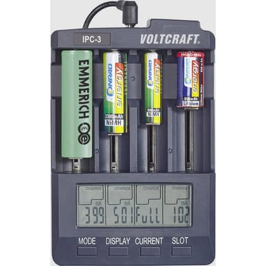 VOLTCRAFT IPC-3 Batteriladdare LiIon, NiCd, NiMH 10440,