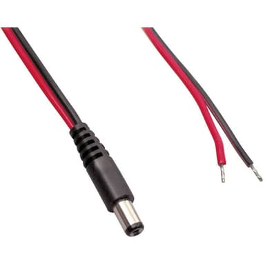 TRU COMPONENTS DC-kabel DC-stiftdon - Öppen ände 4 mm