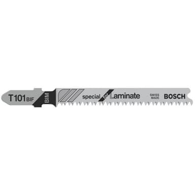 Jigsaw blad T 101 BIF, Speciellt för laminat Bosch