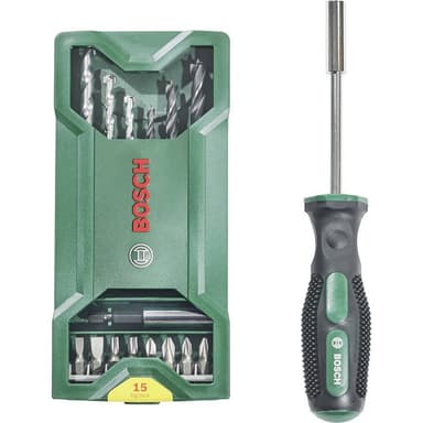Borr- & bitssats 16 delar Bosch Accessories Mini X-Line