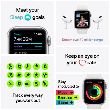Apple Watch SE 40mm GPS+Cellular (space grey alu/kol sportloop)